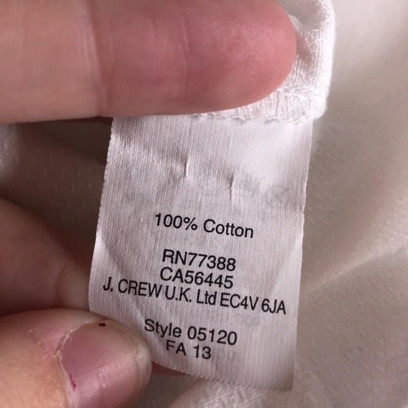 Madewell white v neck long sleeve blouse - Picture 7 of 8